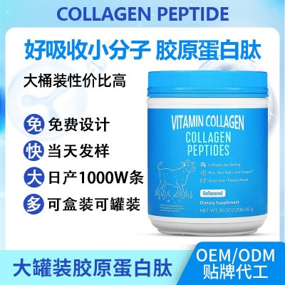 OEM海洋胶原蛋白肽 跨境供应pqq胶原蛋白粉 collagen小分子蛋白肽